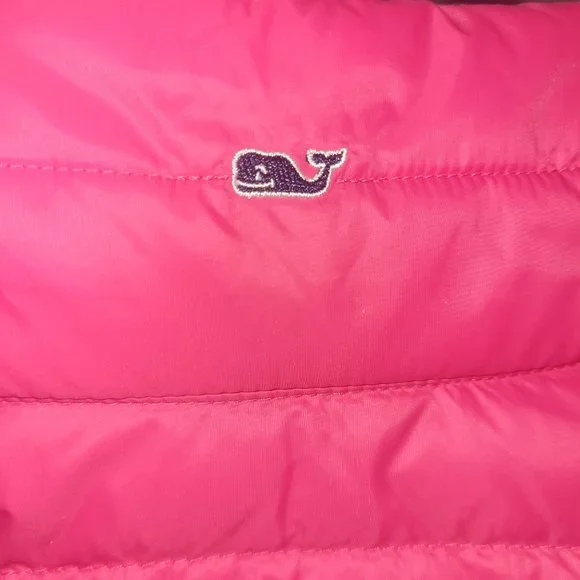 Vineyard Vines Pink Puffer Jacket Coat | Small - Picture 2 of 4